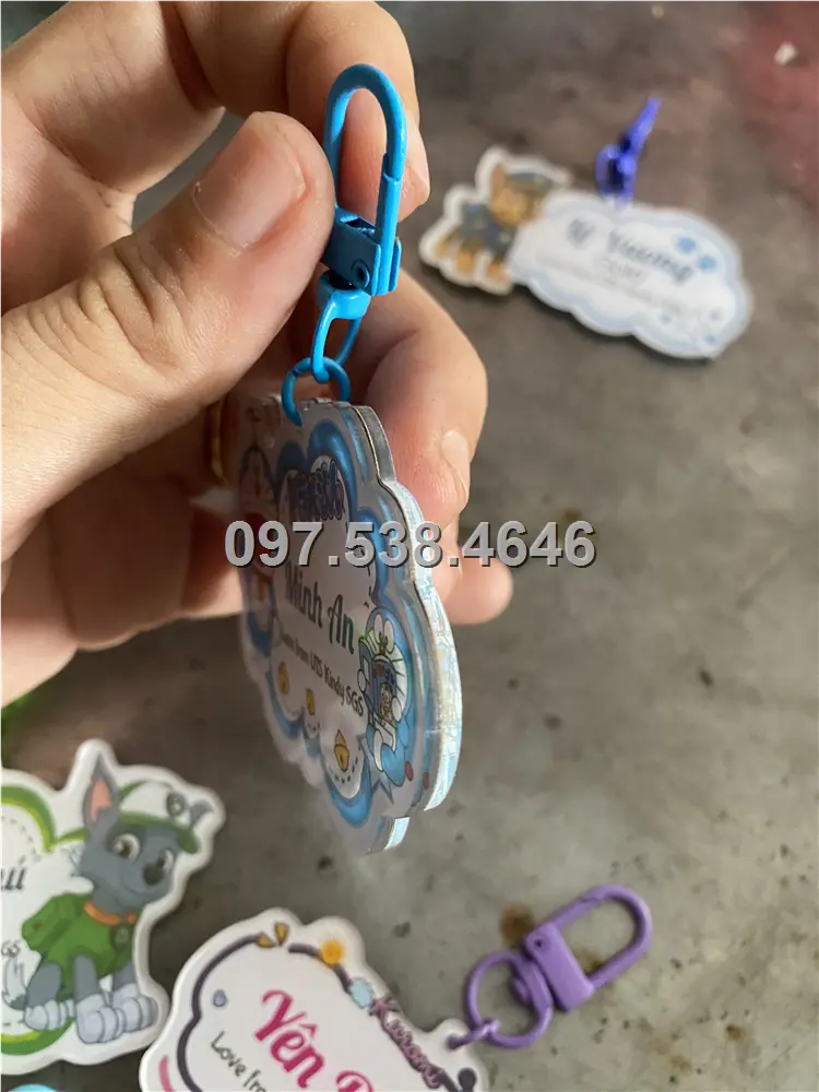Móc Khóa Logo Treo Theo Yêu Cầu tại Sông Công ,Thái Nguyên , Giá Xưởng, Cắt Laser, Mica Trong Suốt Dày 4mm , kích thước 4.5x5.5 cm , Giá Tận Gốc, Free Ship Từ 30 Cái 3 Móc Khóa Logo Treo Theo Yêu Cầu tại Sông Công ,Thái Nguyên , Giá Xưởng, Cắt Laser, Mica Trong Suốt Dày 4mm , kích thước 4.5x5.5 cm , Giá Tận Gốc, Free Ship Từ 30 Cái - Ảnh 3