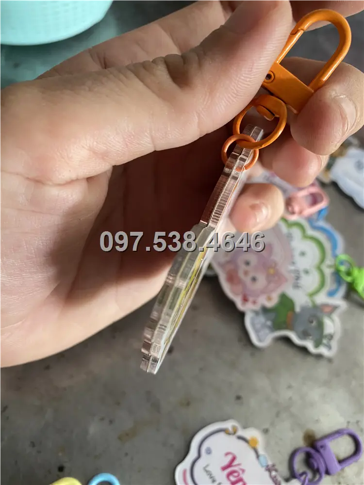 Móc Khóa Logo Treo Theo Yêu Cầu tại Sa Đéc - Đồng Tháp, Giá Xưởng, Cắt Laser, Mica Trong Suốt Dày 4mm , kích thước 4.5x5.5 cm , Giá Tận Gốc, Free Ship Từ 30 Cái 10 Móc Khóa Logo Treo Theo Yêu Cầu tại Sa Đéc - Đồng Tháp, Giá Xưởng, Cắt Laser, Mica Trong Suốt Dày 4mm , kích thước 4.5x5.5 cm , Giá Tận Gốc, Free Ship Từ 30 Cái - Ảnh 10