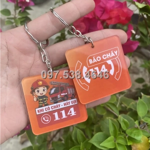 Móc Khóa Logo Treo Theo Yêu Cầu tại Thuận An ,Bình Dương , Giá Xưởng, Cắt Laser, Mica Trong Suốt Dày 4mm , kích thước 4.5x5.5 cm , Giá Tận Gốc, Free Ship Từ 30 Cái