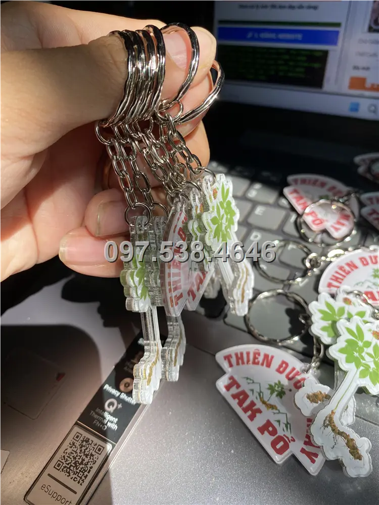 Móc Khóa Logo Treo Theo Yêu Cầu tại Vị Thanh, Hậu Giang, Giá Xưởng, Cắt Laser, Mica Trong Suốt Dày 4mm , kích thước 4.5x5.5 cm , Giá Tận Gốc, Free Ship Từ 30 Cái 8 Móc Khóa Logo Treo Theo Yêu Cầu tại Vị Thanh, Hậu Giang, Giá Xưởng, Cắt Laser, Mica Trong Suốt Dày 4mm , kích thước 4.5x5.5 cm , Giá Tận Gốc, Free Ship Từ 30 Cái - Ảnh 8