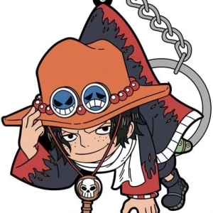 Móc Khóa One Piece Ace Alabaster Ver. Tsumamare Rubber Key Holder, Rubber Mascot Móc Khóa In Theo Yêu Cầu, Chất Liệu Mica Trong Suốt In 2 Mặt , Dày 4mm, Free Ship 30 Cái, Miễn Phí Thiết Kế, Có Test Mẫu
