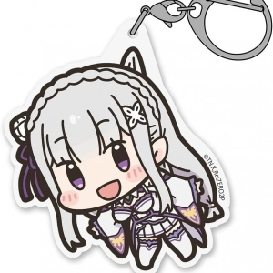 Móc Khóa Re:zero - Starting Life In Another World Emilia Acrylic Tsumamare Móc Khóa In Theo Yêu Cầu, Chất Liệu Mica Trong Suốt In 2 Mặt , Dày 4mm, Free Ship 30 Cái, Miễn Phí Thiết Kế, Có Test Mẫu