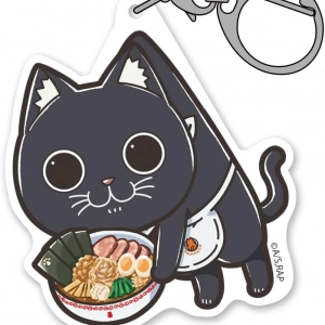 Móc Khóa Tv Anime "ramen Red Cat" Sub Acrylic Tsumamare Móc Khóa In Theo Yêu Cầu, Chất Liệu Mica Trong Suốt In 2 Mặt , Dày 4mm, Free Ship 30 Cái, Miễn Phí Thiết Kế, Có Test Mẫu