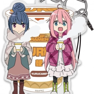 Móc Khóa Two-dimensional Cospa "yuru Camp" Rin & Nadeshiko Curry Noodles Acrylic Multi Key Chain Móc Khóa In Theo Yêu Cầu, Chất Liệu Mica Trong Suốt In 2 Mặt , Dày 4mm, Free Ship 30 Cái, Miễn Phí Thiết Kế, Có Test Mẫu
