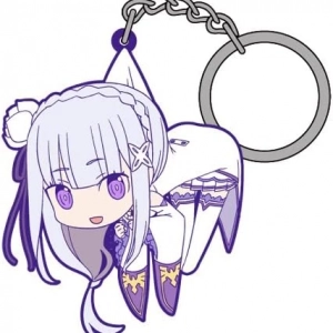 Móc Khóa Zero - Starting Life In Another World Emilia Tumbled Key Chain Móc Khóa In Theo Yêu Cầu, Chất Liệu Mica Trong Suốt In 2 Mặt , Dày 4mm, Free Ship 30 Cái, Miễn Phí Thiết Kế, Có Test Mẫu