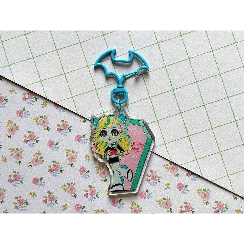 Monster Ghoul Highschool Coffin Keychain Anime Goth Style School Bag Accessory For Teens Móc Khóa In Theo Yêu Cầu, Chất Liệu Mica Trong Suốt In 2 Mặt , Dày 4mm 3 Monster Ghoul Highschool Coffin Keychain Anime Goth Style School Bag Accessory For Teens Móc Khóa In Theo Yêu Cầu, Chất Liệu Mica Trong Suốt In 2 Mặt , Dày 4mm - Ảnh 3