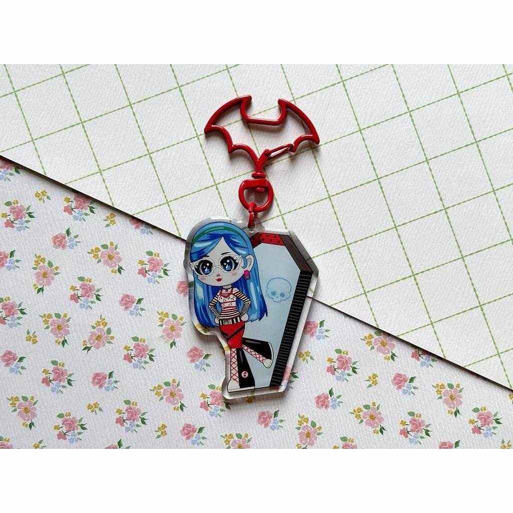 Monster Ghoul Highschool Coffin Keychain Anime Goth Style School Bag Accessory For Teens Móc Khóa In Theo Yêu Cầu, Chất Liệu Mica Trong Suốt In 2 Mặt , Dày 4mm 4 Monster Ghoul Highschool Coffin Keychain Anime Goth Style School Bag Accessory For Teens Móc Khóa In Theo Yêu Cầu, Chất Liệu Mica Trong Suốt In 2 Mặt , Dày 4mm - Ảnh 4