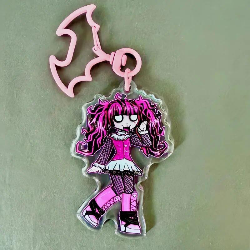 Monster Woman School Emo Scene Acrylic Keychains Y2k Alternative 2000s Charm Bag Clip For Móc Khóa In Theo Yêu Cầu, Chất Liệu Mica Trong Suốt In 2 Mặt , Dày 4mm 5 Monster Woman School Emo Scene Acrylic Keychains Y2k Alternative 2000s Charm Bag Clip For Móc Khóa In Theo Yêu Cầu, Chất Liệu Mica Trong Suốt In 2 Mặt , Dày 4mm - Ảnh 5