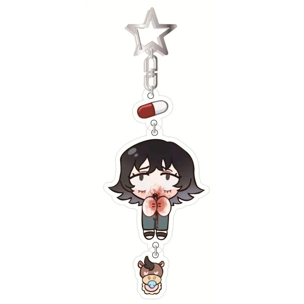 Mouthwashing Anime Keychain Women Cartoon Mica Man Keychain Funny Ornament Accessories Friend Móc Khóa In Theo Yêu Cầu, Chất Liệu Mica Trong Suốt In 2 Mặt , Dày 4mm 2 Mouthwashing Anime Keychain Women Cartoon Mica Man Keychain Funny Ornament Accessories Friend Móc Khóa In Theo Yêu Cầu, Chất Liệu Mica Trong Suốt In 2 Mặt , Dày 4mm - Ảnh 2