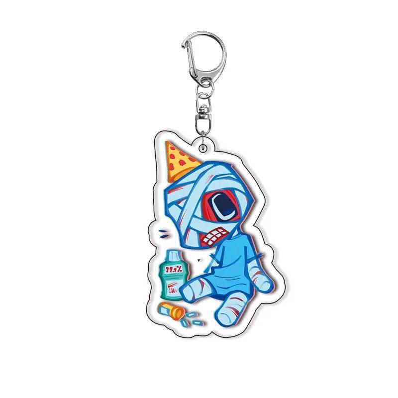 Mouthwashing Hot Horror Game Laminated Micas Keychain For Jimmy Curly Anya Sallyface Q Móc Khóa In Theo Yêu Cầu, Chất Liệu Mica Trong Suốt In 2 Mặt , Dày 4mm 2 Mouthwashing Hot Horror Game Laminated Micas Keychain For Jimmy Curly Anya Sallyface Q Móc Khóa In Theo Yêu Cầu, Chất Liệu Mica Trong Suốt In 2 Mặt , Dày 4mm - Ảnh 2