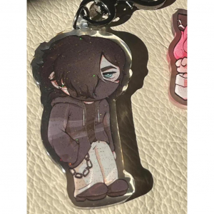 Mystreet Aphmau Acrylic Glitter Key Chain 2.5 Inch Trendy Fashionable Key Ring For Personal Móc Khóa In Theo Yêu Cầu, Chất Liệu Mica Trong Suốt In 2 Mặt , Dày 4mm
