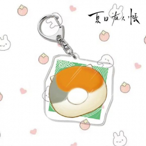 Natsume's Book Of Friends Nyanko Sensei Mica Anime Q Mica Keychain Exclusive Bags Móc Khóa In Theo Yêu Cầu, Chất Liệu Mica Trong Suốt In 2 Mặt , Dày 4mm