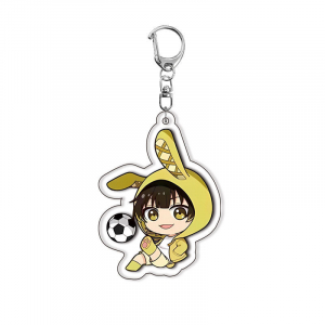New Anime Blue Seishiro Nagi Isagi Yoichi Cute Rabbit Ear Acrylic Figure Model Plate Desk Móc Khóa In Theo Yêu Cầu, Chất Liệu Mica Trong Suốt In 2 Mặt , Dày 4mm