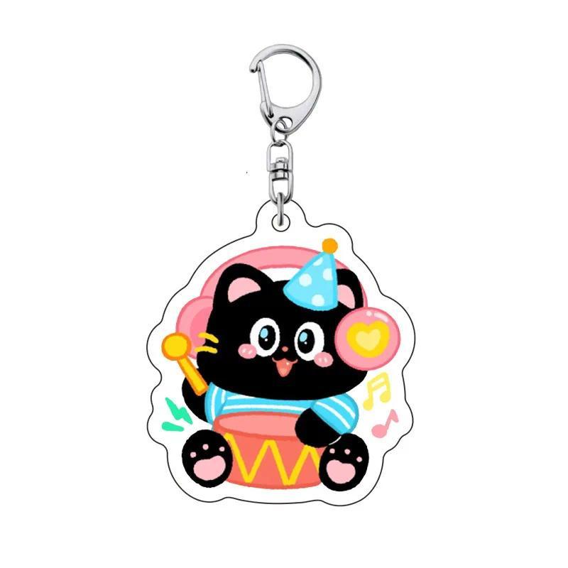 New Fashion Anime Character Cute Cartoon Black Cat Animal Keychain For Women And Men Pendant Móc Khóa In Theo Yêu Cầu, Chất Liệu Mica Trong Suốt In 2 Mặt , Dày 4mm 2 New Fashion Anime Character Cute Cartoon Black Cat Animal Keychain For Women And Men Pendant Móc Khóa In Theo Yêu Cầu, Chất Liệu Mica Trong Suốt In 2 Mặt , Dày 4mm - Ảnh 2