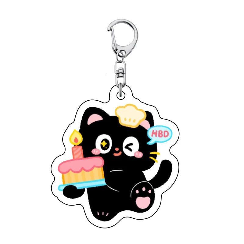 New Fashion Anime Character Cute Cartoon Black Cat Animal Keychain For Women And Men Pendant Móc Khóa In Theo Yêu Cầu, Chất Liệu Mica Trong Suốt In 2 Mặt , Dày 4mm 12 New Fashion Anime Character Cute Cartoon Black Cat Animal Keychain For Women And Men Pendant Móc Khóa In Theo Yêu Cầu, Chất Liệu Mica Trong Suốt In 2 Mặt , Dày 4mm - Ảnh 12
