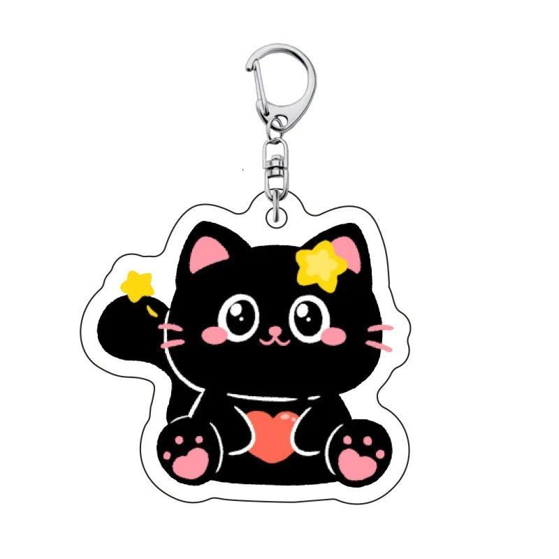 New Fashion Anime Character Cute Cartoon Black Cat Animal Keychain For Women And Men Pendant Móc Khóa In Theo Yêu Cầu, Chất Liệu Mica Trong Suốt In 2 Mặt , Dày 4mm 13 New Fashion Anime Character Cute Cartoon Black Cat Animal Keychain For Women And Men Pendant Móc Khóa In Theo Yêu Cầu, Chất Liệu Mica Trong Suốt In 2 Mặt , Dày 4mm - Ảnh 13