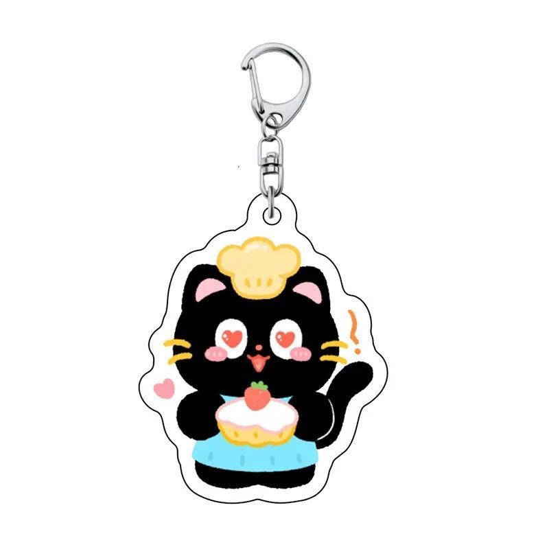New Fashion Anime Character Cute Cartoon Black Cat Animal Keychain For Women And Men Pendant Móc Khóa In Theo Yêu Cầu, Chất Liệu Mica Trong Suốt In 2 Mặt , Dày 4mm 5 New Fashion Anime Character Cute Cartoon Black Cat Animal Keychain For Women And Men Pendant Móc Khóa In Theo Yêu Cầu, Chất Liệu Mica Trong Suốt In 2 Mặt , Dày 4mm - Ảnh 5