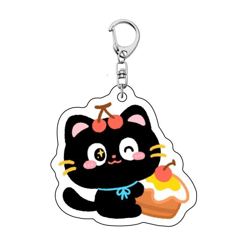 New Fashion Anime Character Cute Cartoon Black Cat Animal Keychain For Women And Men Pendant Móc Khóa In Theo Yêu Cầu, Chất Liệu Mica Trong Suốt In 2 Mặt , Dày 4mm 6 New Fashion Anime Character Cute Cartoon Black Cat Animal Keychain For Women And Men Pendant Móc Khóa In Theo Yêu Cầu, Chất Liệu Mica Trong Suốt In 2 Mặt , Dày 4mm - Ảnh 6