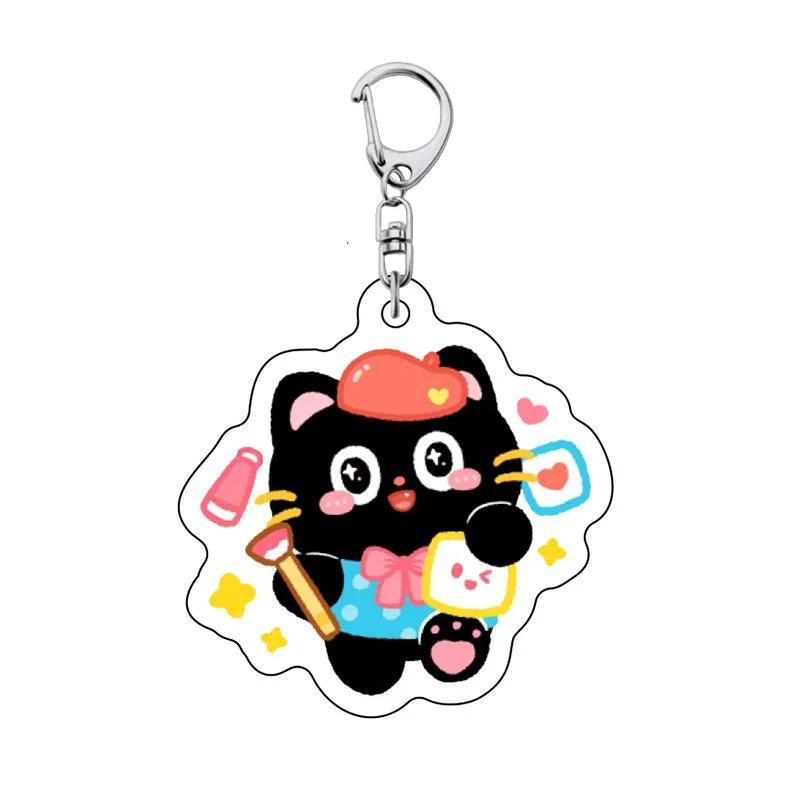 New Fashion Anime Character Cute Cartoon Black Cat Animal Keychain For Women And Men Pendant Móc Khóa In Theo Yêu Cầu, Chất Liệu Mica Trong Suốt In 2 Mặt , Dày 4mm 8 New Fashion Anime Character Cute Cartoon Black Cat Animal Keychain For Women And Men Pendant Móc Khóa In Theo Yêu Cầu, Chất Liệu Mica Trong Suốt In 2 Mặt , Dày 4mm - Ảnh 8