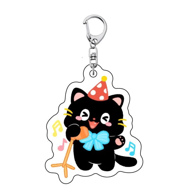 New Fashion Anime Character Cute Cartoon Black Cat Animal Keychain For Women And Men Pendant Móc Khóa In Theo Yêu Cầu, Chất Liệu Mica Trong Suốt In 2 Mặt , Dày 4mm 9 New Fashion Anime Character Cute Cartoon Black Cat Animal Keychain For Women And Men Pendant Móc Khóa In Theo Yêu Cầu, Chất Liệu Mica Trong Suốt In 2 Mặt , Dày 4mm - Ảnh 9