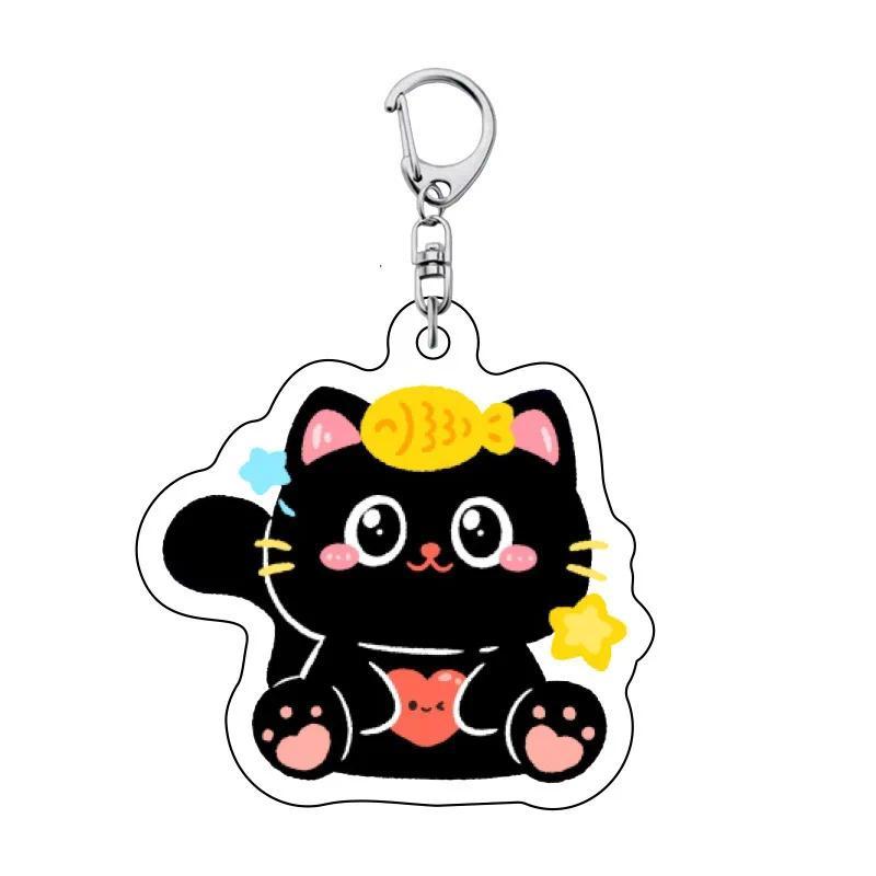 New Fashion Anime Character Cute Cartoon Black Cat Animal Keychain For Women And Men Pendant Móc Khóa In Theo Yêu Cầu, Chất Liệu Mica Trong Suốt In 2 Mặt , Dày 4mm 10 New Fashion Anime Character Cute Cartoon Black Cat Animal Keychain For Women And Men Pendant Móc Khóa In Theo Yêu Cầu, Chất Liệu Mica Trong Suốt In 2 Mặt , Dày 4mm - Ảnh 10