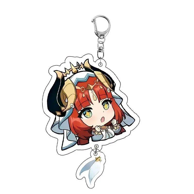 New Genshin Impact Zhongli Neuvillette Tartaglia Keychain Cartoon Anime Mica Backpack Jewelry Móc Khóa In Theo Yêu Cầu, Chất Liệu Mica Trong Suốt In 2 Mặt , Dày 4mm 2 New Genshin Impact Zhongli Neuvillette Tartaglia Keychain Cartoon Anime Mica Backpack Jewelry Móc Khóa In Theo Yêu Cầu, Chất Liệu Mica Trong Suốt In 2 Mặt , Dày 4mm - Ảnh 2
