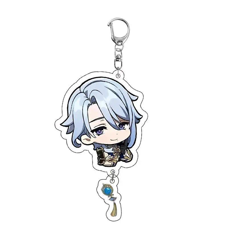 New Genshin Impact Zhongli Neuvillette Tartaglia Keychain Cartoon Anime Mica Backpack Jewelry Móc Khóa In Theo Yêu Cầu, Chất Liệu Mica Trong Suốt In 2 Mặt , Dày 4mm 3 New Genshin Impact Zhongli Neuvillette Tartaglia Keychain Cartoon Anime Mica Backpack Jewelry Móc Khóa In Theo Yêu Cầu, Chất Liệu Mica Trong Suốt In 2 Mặt , Dày 4mm - Ảnh 3