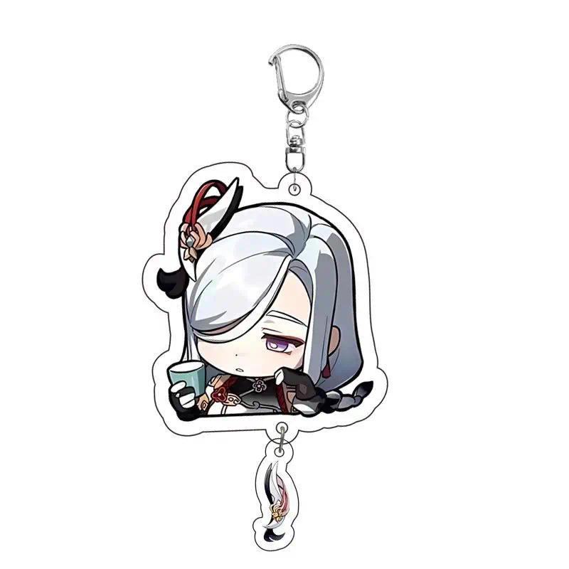 New Genshin Impact Zhongli Neuvillette Tartaglia Keychain Cartoon Anime Mica Backpack Jewelry Móc Khóa In Theo Yêu Cầu, Chất Liệu Mica Trong Suốt In 2 Mặt , Dày 4mm 33 New Genshin Impact Zhongli Neuvillette Tartaglia Keychain Cartoon Anime Mica Backpack Jewelry Móc Khóa In Theo Yêu Cầu, Chất Liệu Mica Trong Suốt In 2 Mặt , Dày 4mm - Ảnh 33