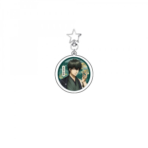 New Gintama Sakata Gintoki Hijikata Toshiro Acrylic Stand Keychain Figure Bag Charm Bag Body Móc Khóa In Theo Yêu Cầu, Chất Liệu Mica Trong Suốt In 2 Mặt , Dày 4mm