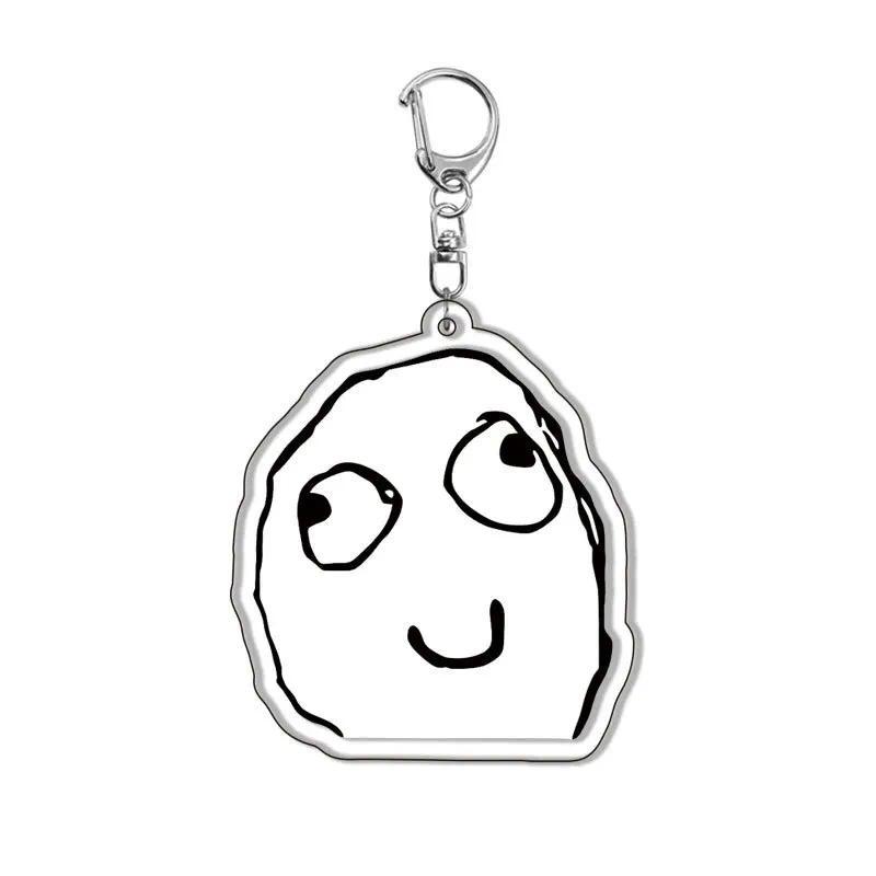 Ny Meme Face Mica Keychain Rage Comic Expressive Emotion For Backpack Bag Decoration - Cools Móc Khóa In Theo Yêu Cầu, Chất Liệu Mica Trong Suốt In 2 Mặt , Dày 4mm 2 Ny Meme Face Mica Keychain Rage Comic Expressive Emotion For Backpack Bag Decoration - Cools Móc Khóa In Theo Yêu Cầu, Chất Liệu Mica Trong Suốt In 2 Mặt , Dày 4mm - Ảnh 2