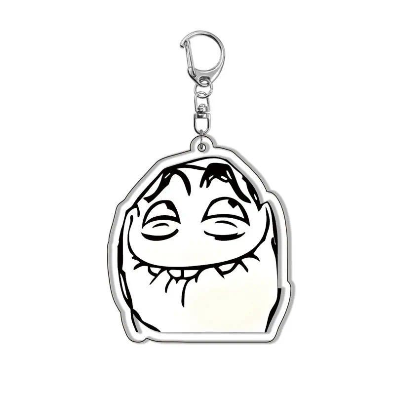 Ny Meme Face Mica Keychain Rage Comic Expressive Emotion For Backpack Bag Decoration - Cools Móc Khóa In Theo Yêu Cầu, Chất Liệu Mica Trong Suốt In 2 Mặt , Dày 4mm 3 Ny Meme Face Mica Keychain Rage Comic Expressive Emotion For Backpack Bag Decoration - Cools Móc Khóa In Theo Yêu Cầu, Chất Liệu Mica Trong Suốt In 2 Mặt , Dày 4mm - Ảnh 3