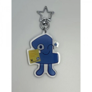 One Double-sided Acrylic Keychain - Bfdi: Tpot - Object Show Cute Cartoon Game Character Móc Khóa In Theo Yêu Cầu, Chất Liệu Mica Trong Suốt In 2 Mặt , Dày 4mm