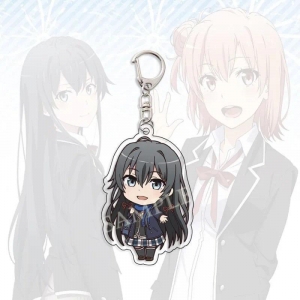 Oregairu Anime Keychain Yukinoshita Yukino Acrylic Key Chain Bags Charms Key Kids Friends S Móc Khóa In Theo Yêu Cầu, Chất Liệu Mica Trong Suốt In 2 Mặt , Dày 4mm