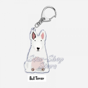 Papillon Bulldog Pug Dachshund Key Chain Keychains Ring Pendant Pet Souvenir Friends Gifts Móc Khóa In Theo Yêu Cầu, Chất Liệu Mica Trong Suốt In 2 Mặt , Dày 4mm