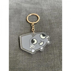 Pebble Acrylic Keychain Kawaii Cartoon Game Character Pendant Móc Khóa In Theo Yêu Cầu, Chất Liệu Mica Trong Suốt In 2 Mặt , Dày 4mm