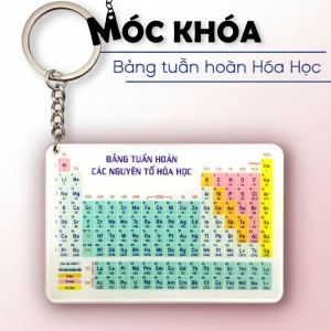 Periodic Table Keychain - According To The New Program Made Of Sturdy, Transparent Mica Móc Khóa In Theo Yêu Cầu, Chất Liệu Mica Trong Suốt In 2 Mặt , Dày 4mm