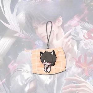 Phone Chain Fish Tail Sleep Prition Love And Deepspace Fox Tail Sylus Rafayel Caleb Keyring Móc Khóa In Theo Yêu Cầu, Chất Liệu Mica Trong Suốt In 2 Mặt , Dày 4mm