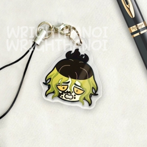 Phone Hanger, Phone Strap, Mica Keychain Kimetsu No Yaiba Nezuko Cute Chibi Anime Backpack Móc Khóa In Theo Yêu Cầu, Chất Liệu Mica Trong Suốt In 2 Mặt , Dày 4mm