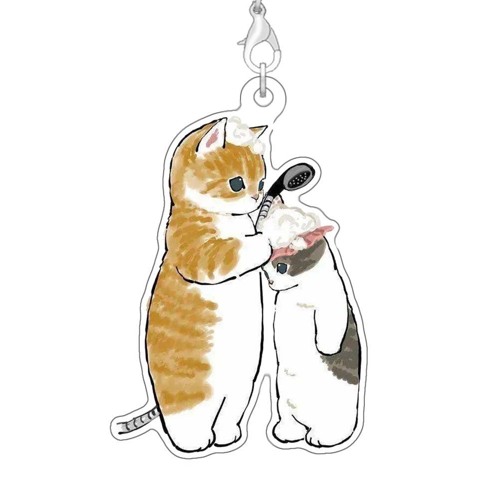Phone Strap Luffa Cartoon Cute Cat Phone Accessories Pendant Acrylic Accessories Móc Khóa In Theo Yêu Cầu, Chất Liệu Mica Trong Suốt In 2 Mặt , Dày 4mm 2 Phone Strap Luffa Cartoon Cute Cat Phone Accessories Pendant Acrylic Accessories Móc Khóa In Theo Yêu Cầu, Chất Liệu Mica Trong Suốt In 2 Mặt , Dày 4mm - Ảnh 2