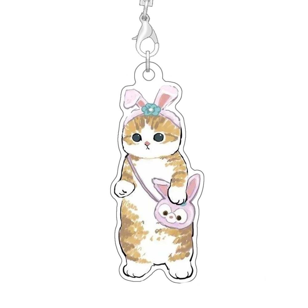 Phone Strap Luffa Cartoon Cute Cat Phone Accessories Pendant Acrylic Accessories Móc Khóa In Theo Yêu Cầu, Chất Liệu Mica Trong Suốt In 2 Mặt , Dày 4mm 6 Phone Strap Luffa Cartoon Cute Cat Phone Accessories Pendant Acrylic Accessories Móc Khóa In Theo Yêu Cầu, Chất Liệu Mica Trong Suốt In 2 Mặt , Dày 4mm - Ảnh 6