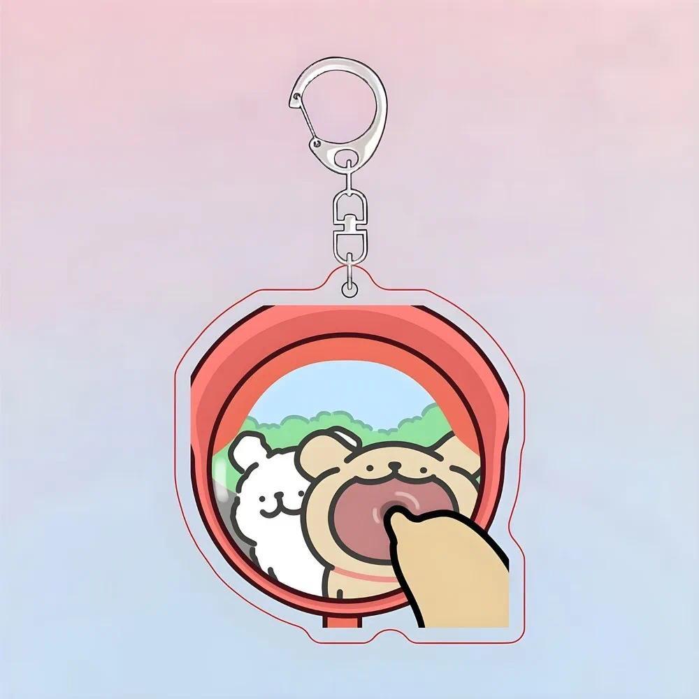 Poke Mirror Line Puppy Keychain Acrylic Little White Horse Erzis Cartoon Cute Couple's Best Móc Khóa In Theo Yêu Cầu, Chất Liệu Mica Trong Suốt In 2 Mặt , Dày 4mm 1 Poke Mirror Line Puppy Keychain Acrylic Little White Horse Erzis Cartoon Cute Couple's Best Móc Khóa In Theo Yêu Cầu, Chất Liệu Mica Trong Suốt In 2 Mặt , Dày 4mm