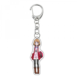 Pokemon Anime Cartoon Key Chain Misty May Dawn Chloe Torchic Mudkip Psyduck Mica Keychain Móc Khóa In Theo Yêu Cầu, Chất Liệu Mica Trong Suốt In 2 Mặt , Dày 4mm