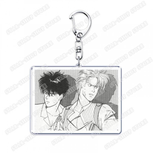 Popular Anime Banana Keychains For Accessories Jewelry Bl Ash Lynx Eiji Okumura Yellow Móc Khóa In Theo Yêu Cầu, Chất Liệu Mica Trong Suốt In 2 Mặt , Dày 4mm