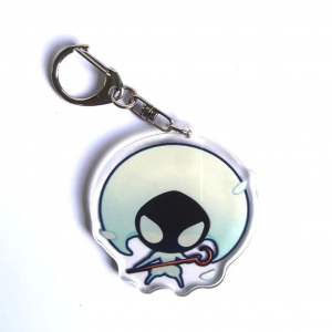 Popular Game Hollow Knight Keychains For Women Accessories Bag Quirrel Little Ghost Keyrings Móc Khóa In Theo Yêu Cầu, Chất Liệu Mica Trong Suốt In 2 Mặt , Dày 4mm