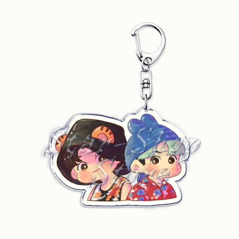 Popular Kpop Chibi Boys Keychain For Bag Accessories Cute Cartoon Idols Models Key Chain Mica Móc Khóa In Theo Yêu Cầu, Chất Liệu Mica Trong Suốt In 2 Mặt , Dày 4mm 4 Popular Kpop Chibi Boys Keychain For Bag Accessories Cute Cartoon Idols Models Key Chain Mica Móc Khóa In Theo Yêu Cầu, Chất Liệu Mica Trong Suốt In 2 Mặt , Dày 4mm - Ảnh 4