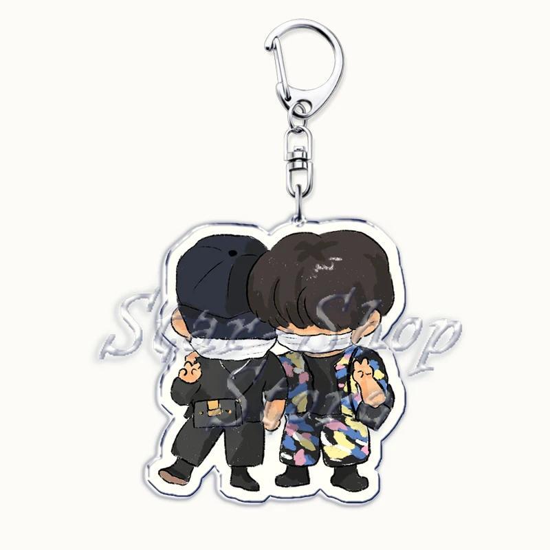 Popular Kpop Chibi Boys Keychain For Bag Accessories Cute Cartoon Idols Models Key Chain Mica Móc Khóa In Theo Yêu Cầu, Chất Liệu Mica Trong Suốt In 2 Mặt , Dày 4mm 7 Popular Kpop Chibi Boys Keychain For Bag Accessories Cute Cartoon Idols Models Key Chain Mica Móc Khóa In Theo Yêu Cầu, Chất Liệu Mica Trong Suốt In 2 Mặt , Dày 4mm - Ảnh 7