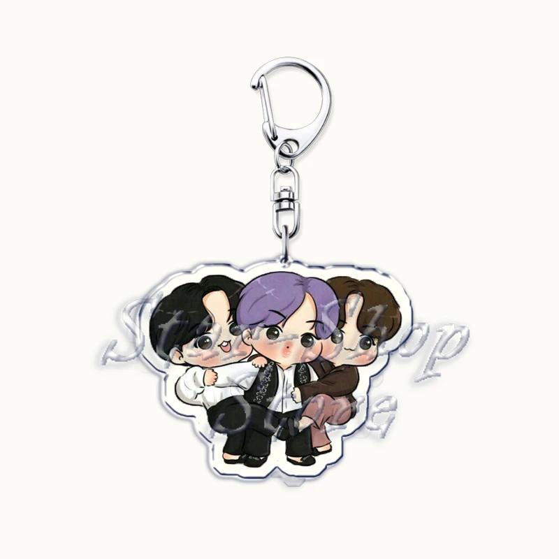Popular Kpop Chibi Boys Keychain For Bag Accessories Cute Cartoon Idols Models Key Chain Mica Móc Khóa In Theo Yêu Cầu, Chất Liệu Mica Trong Suốt In 2 Mặt , Dày 4mm 10 Popular Kpop Chibi Boys Keychain For Bag Accessories Cute Cartoon Idols Models Key Chain Mica Móc Khóa In Theo Yêu Cầu, Chất Liệu Mica Trong Suốt In 2 Mặt , Dày 4mm - Ảnh 10