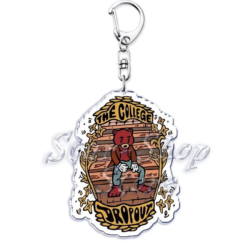 Popular Rapper Ye Keychains Graduation Kanye Dropout Bear Key Chain Fans Friends West Gifts Móc Khóa In Theo Yêu Cầu, Chất Liệu Mica Trong Suốt In 2 Mặt , Dày 4mm 3 Popular Rapper Ye Keychains Graduation Kanye Dropout Bear Key Chain Fans Friends West Gifts Móc Khóa In Theo Yêu Cầu, Chất Liệu Mica Trong Suốt In 2 Mặt , Dày 4mm - Ảnh 3