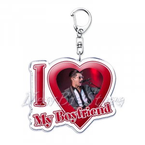 Popular Singer I Love My Boyfriend Band Alex Turner Keychain For Women Key Chain Ring Móc Khóa In Theo Yêu Cầu, Chất Liệu Mica Trong Suốt In 2 Mặt , Dày 4mm