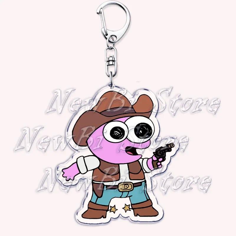 Popular Smiling Anime Keychains Adult Pim Charlie Alan Keyring Pendant Key Chain Ring Jewelry Móc Khóa In Theo Yêu Cầu, Chất Liệu Mica Trong Suốt In 2 Mặt , Dày 4mm 3 Popular Smiling Anime Keychains Adult Pim Charlie Alan Keyring Pendant Key Chain Ring Jewelry Móc Khóa In Theo Yêu Cầu, Chất Liệu Mica Trong Suốt In 2 Mặt , Dày 4mm - Ảnh 3
